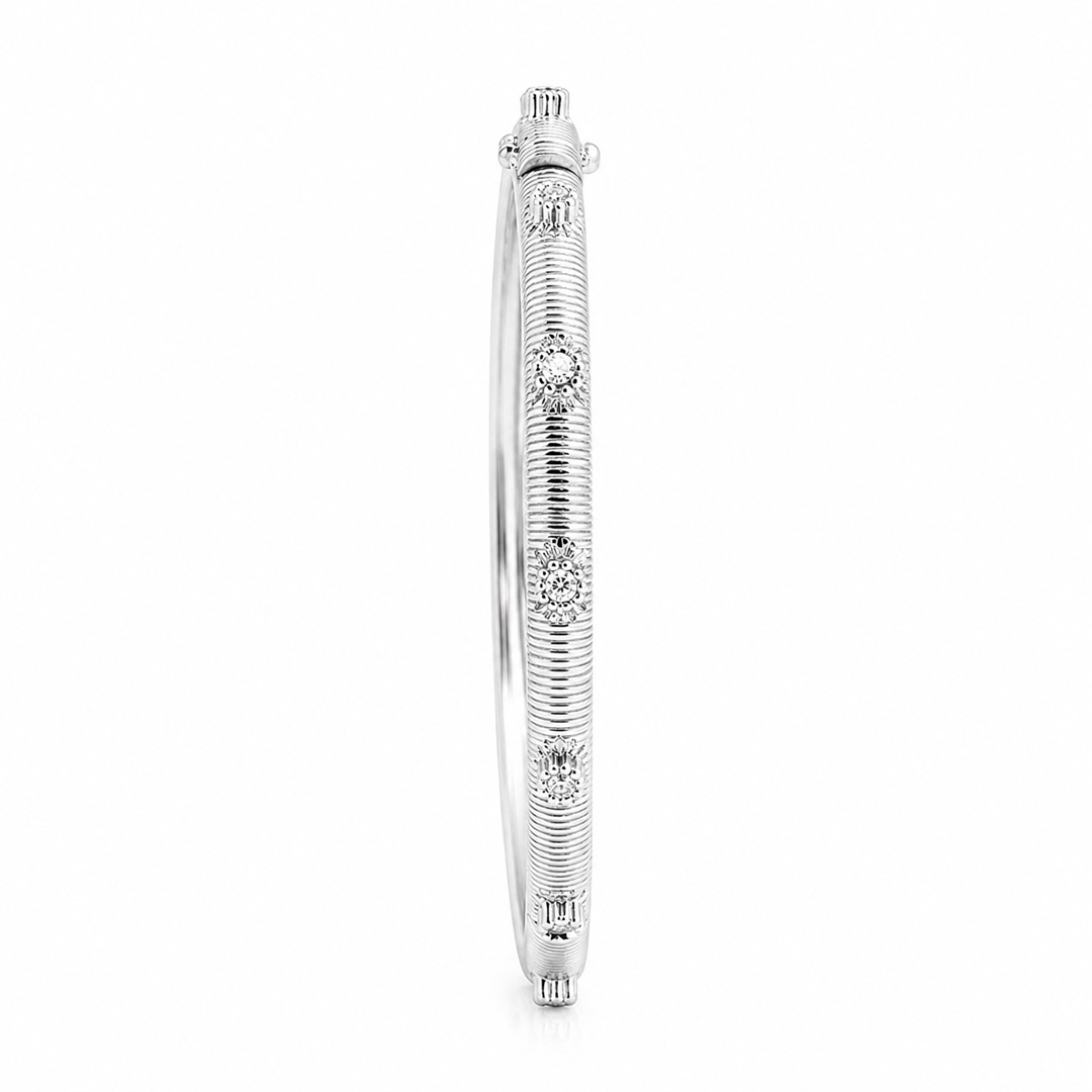 Serene Textured CZ Bracelet