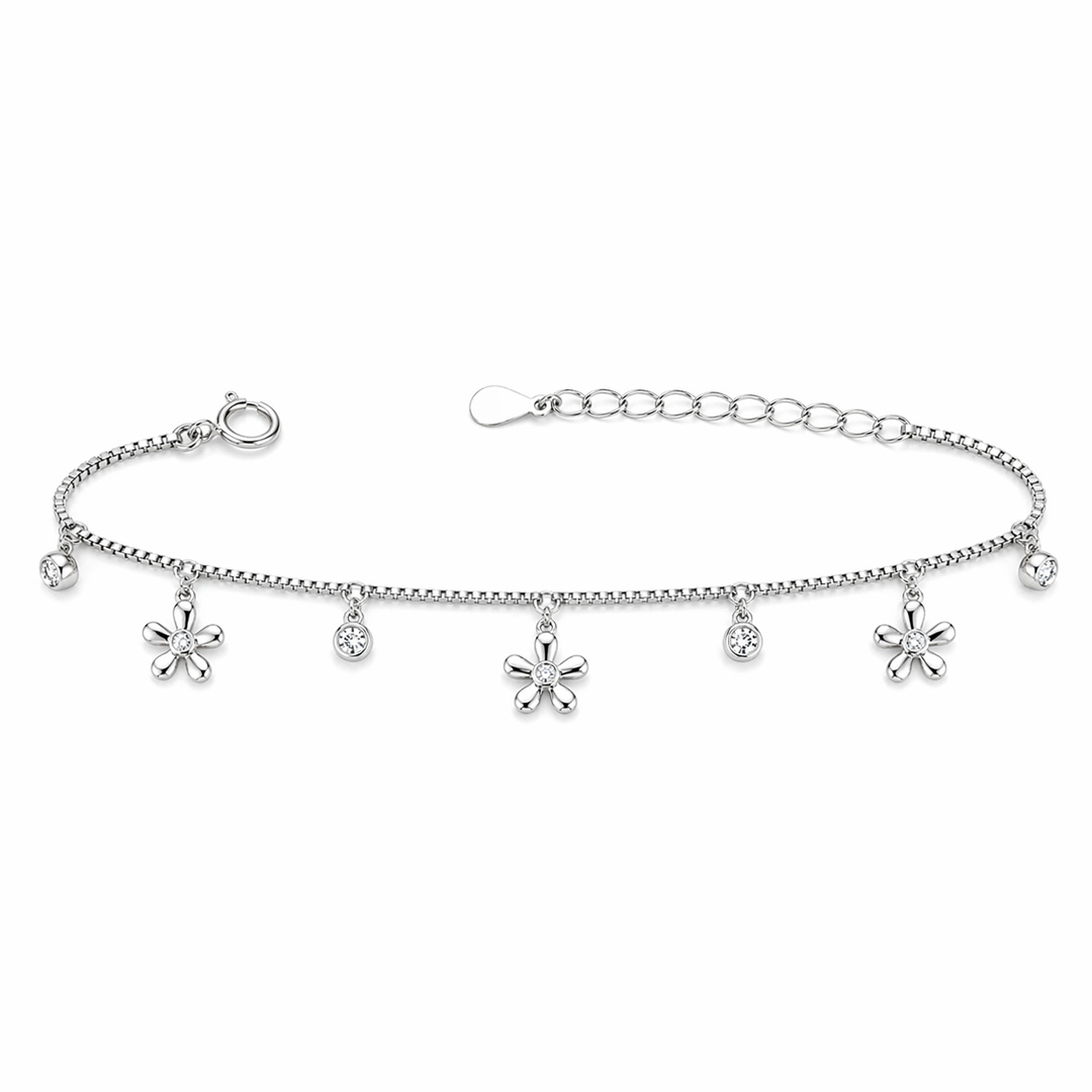 Blossom Floral Charm Bracelet