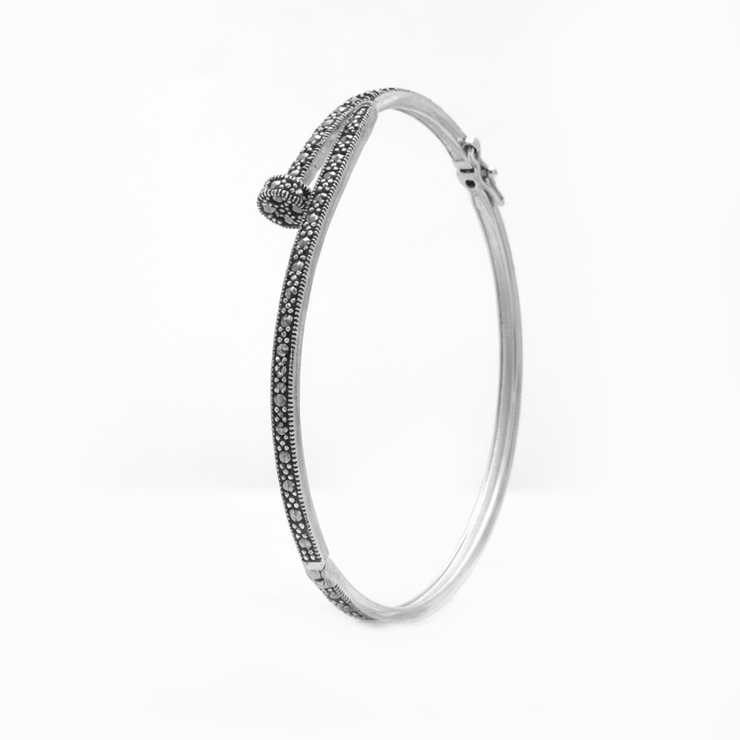 Antiqua Oxidized Studded Bracelet