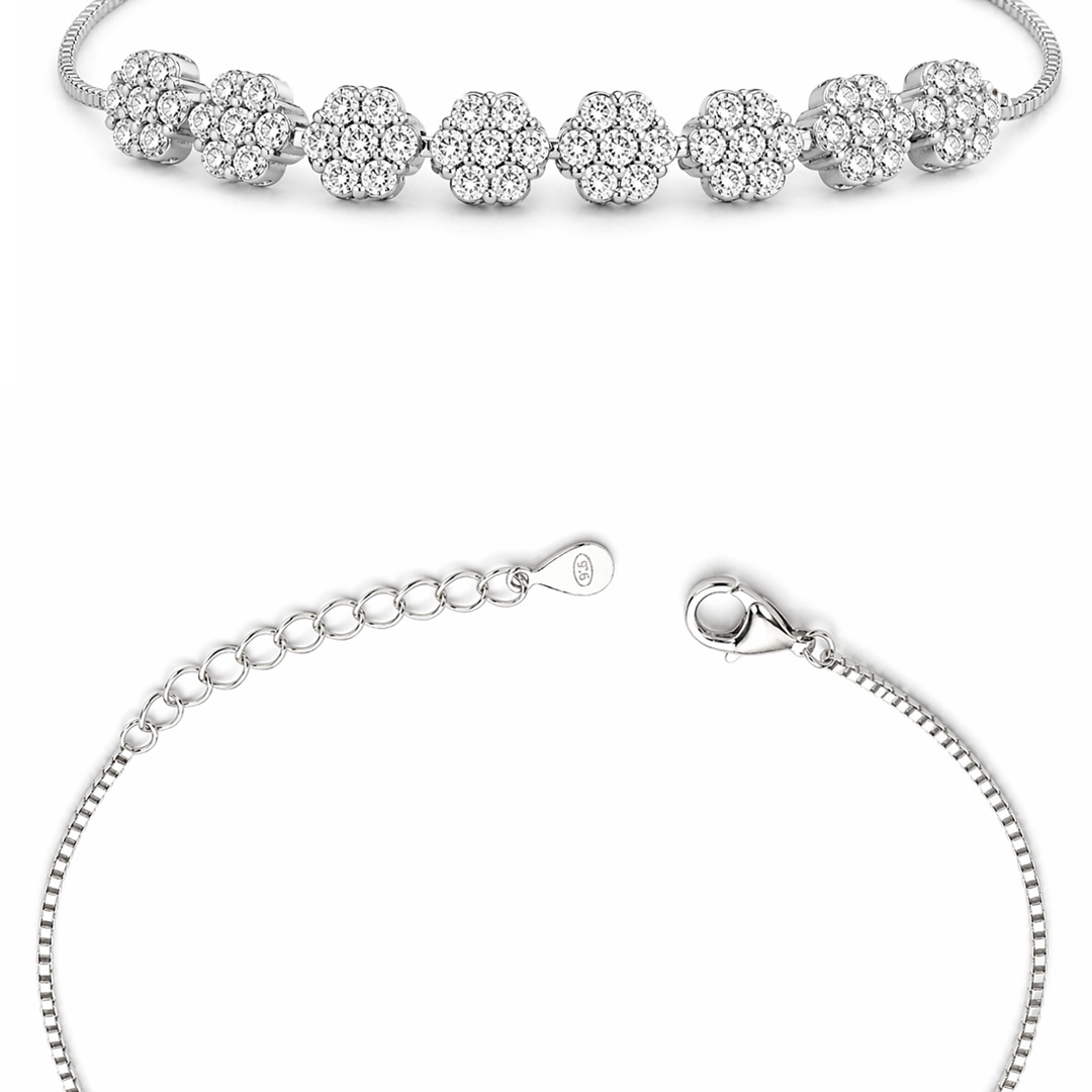 Radiance Pavé Cluster Bracelet