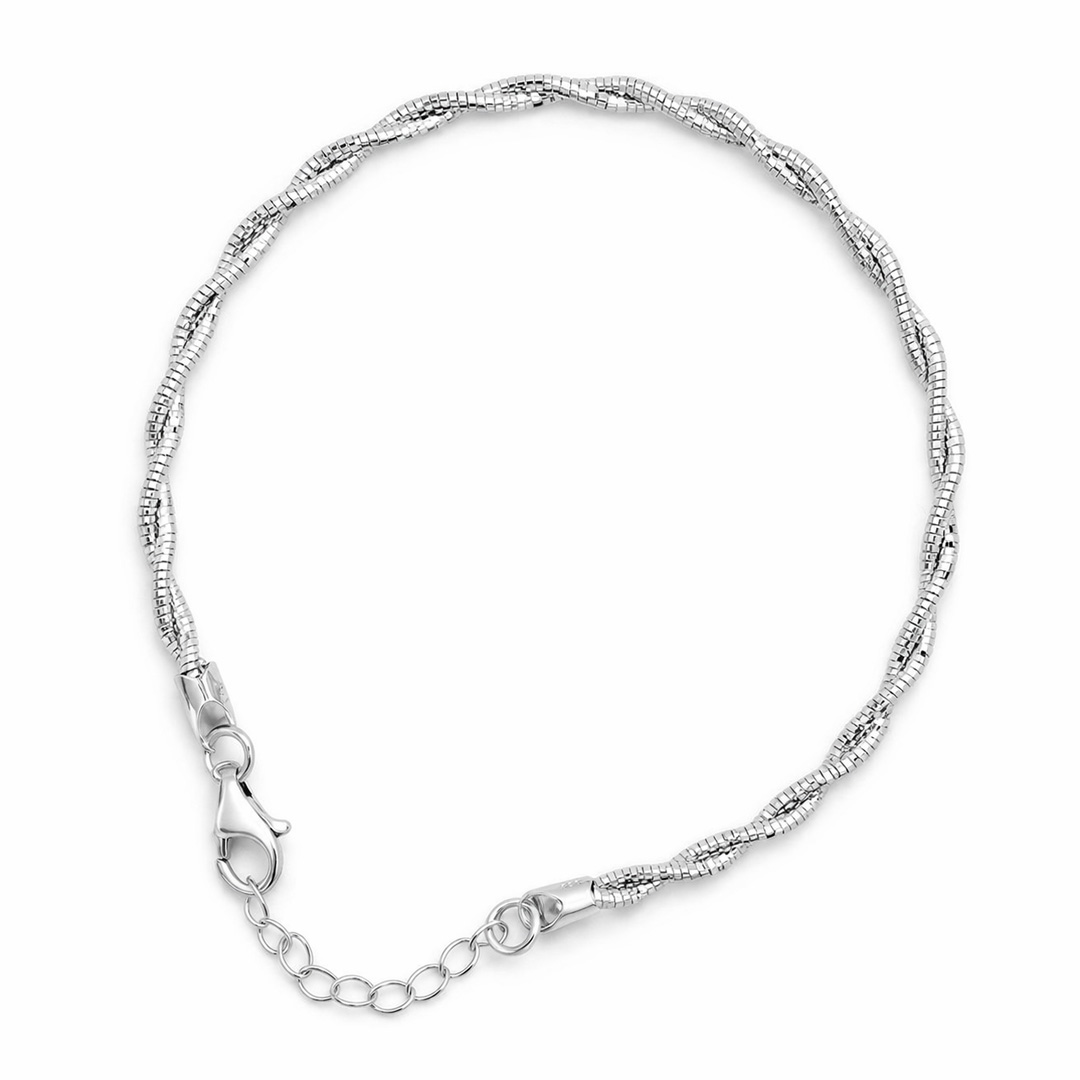 Twista Braided Silver Chain Bracelet