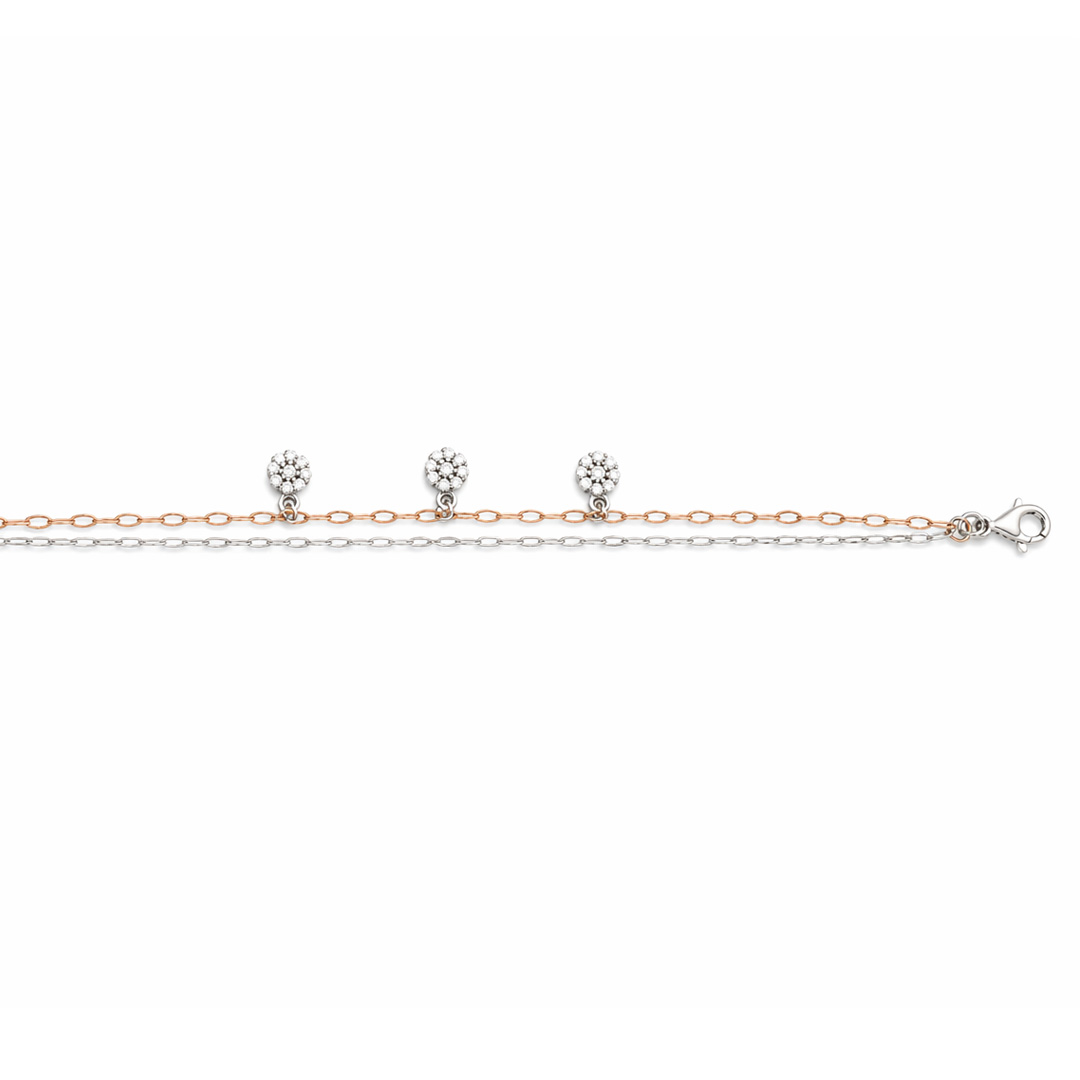 Duetto Two-Tone Layered Charm Bracelet