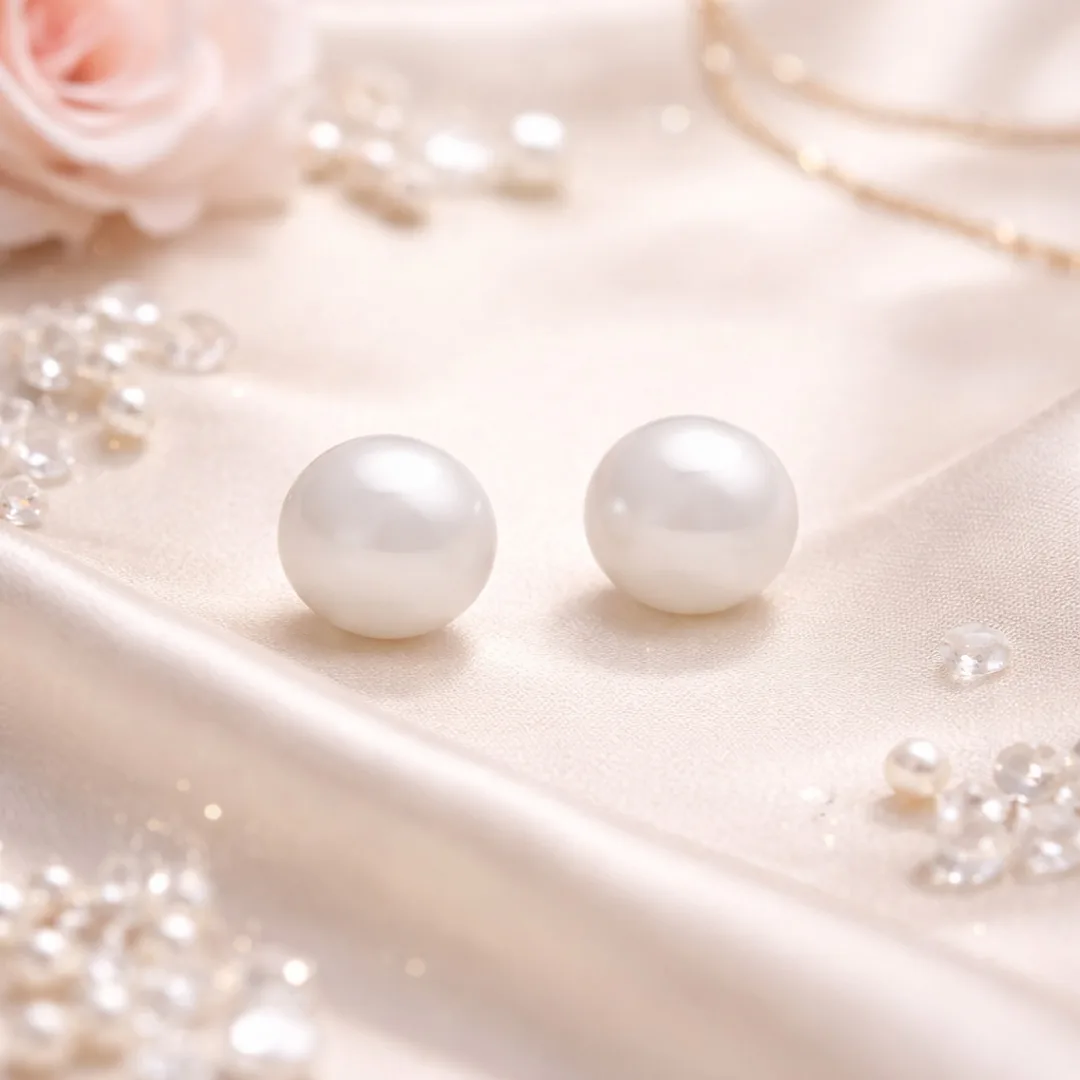 Classic Pearl Stud Earrings