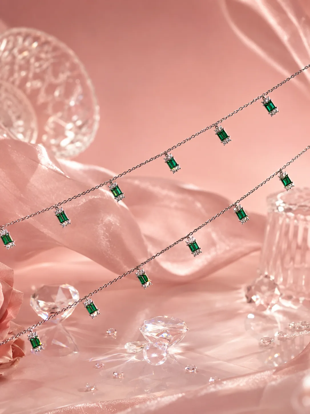 Emerald Drop Anklet