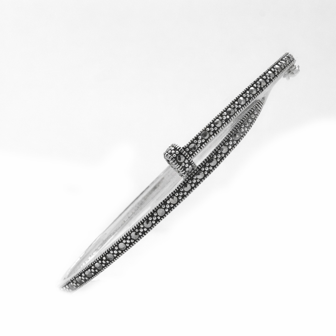 Antiqua Oxidized Studded Bracelet