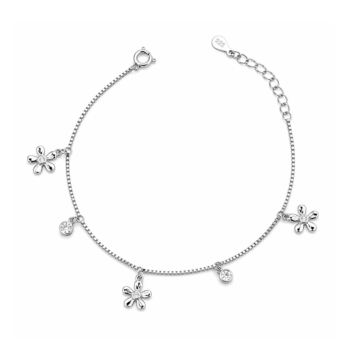 Blossom Floral Charm Bracelet