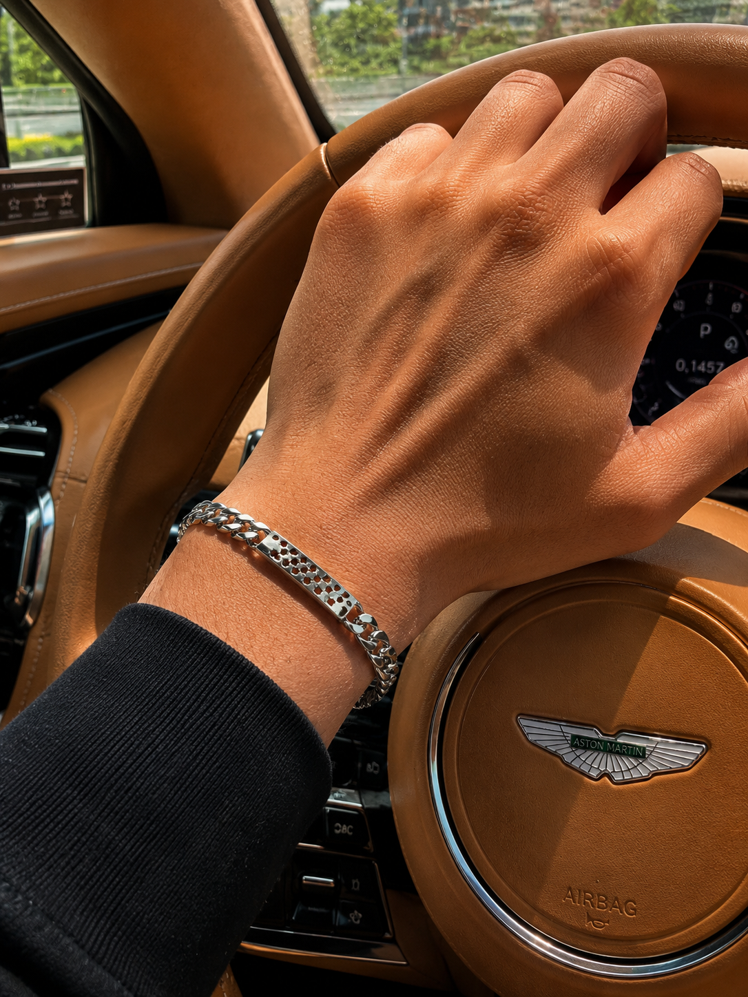 Star Cut-Out ID Plate Chain Bracelet