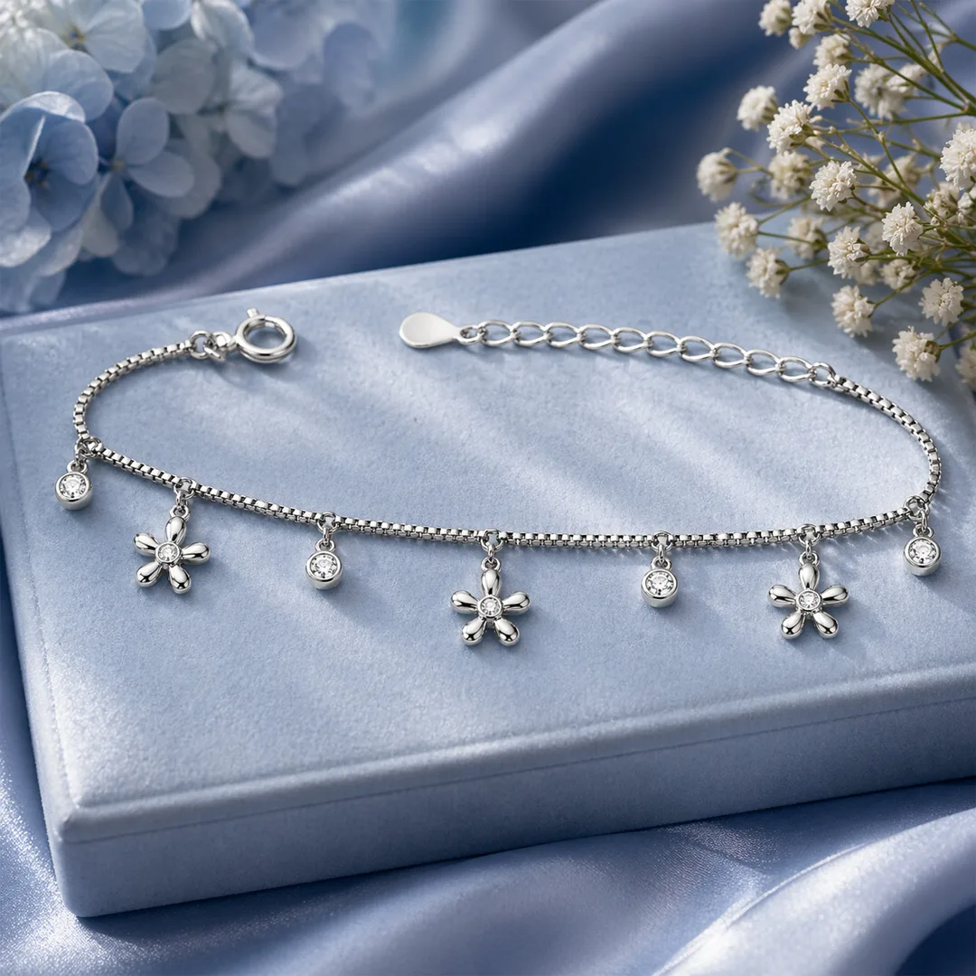 Blossom Floral Charm Bracelet