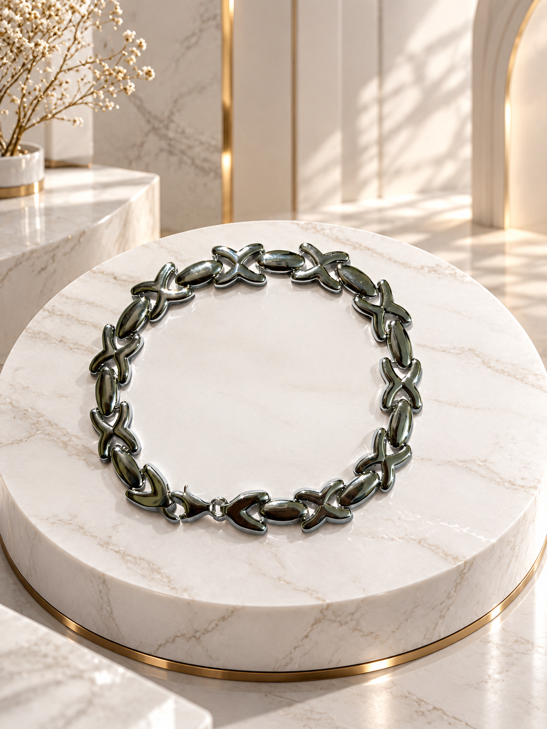 XO Kiss Link Men's Bracelet