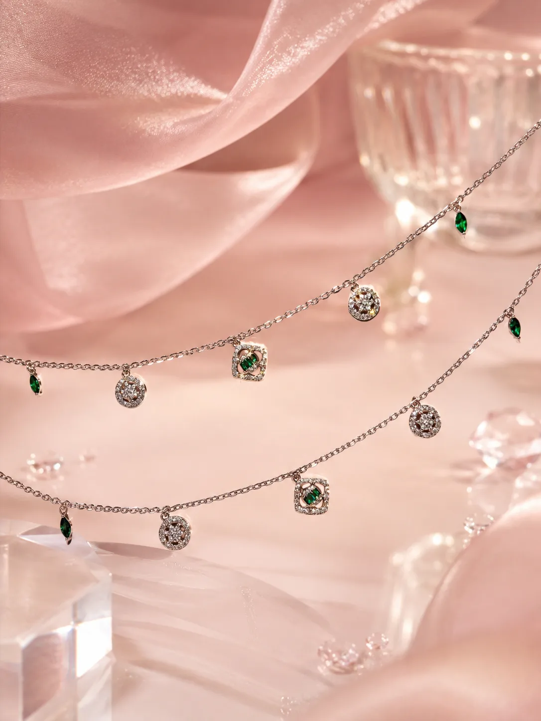 Baguette Sparkle Anklet