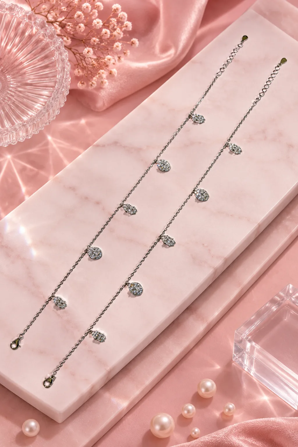 Crystal Cascade Anklet