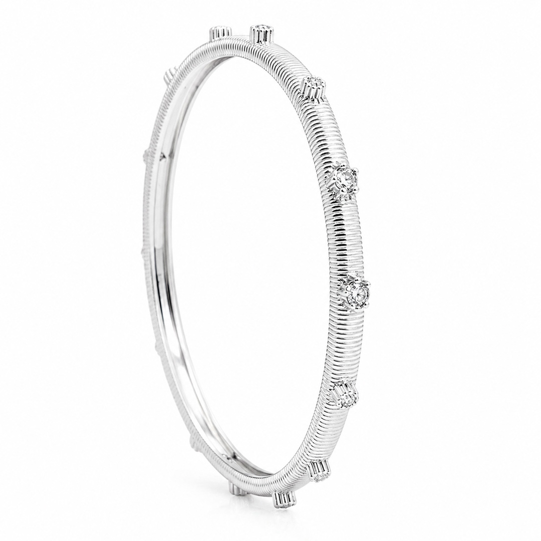 Serene Textured CZ Bracelet
